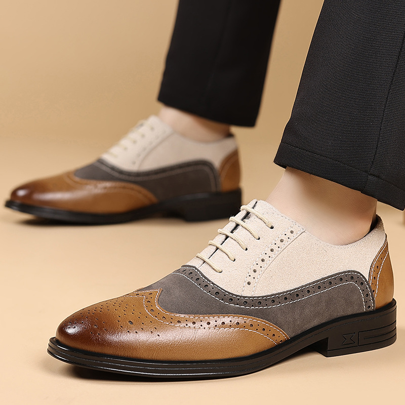 Men Formal Wear Shoes - Homens de luxo vestido sapatos retro