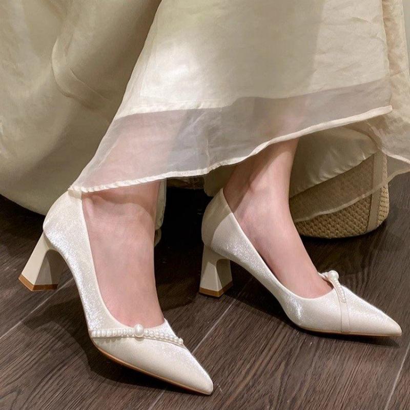 Men Formal Wear Shoes - Sapatos Elegantes com Salto Bloco e
