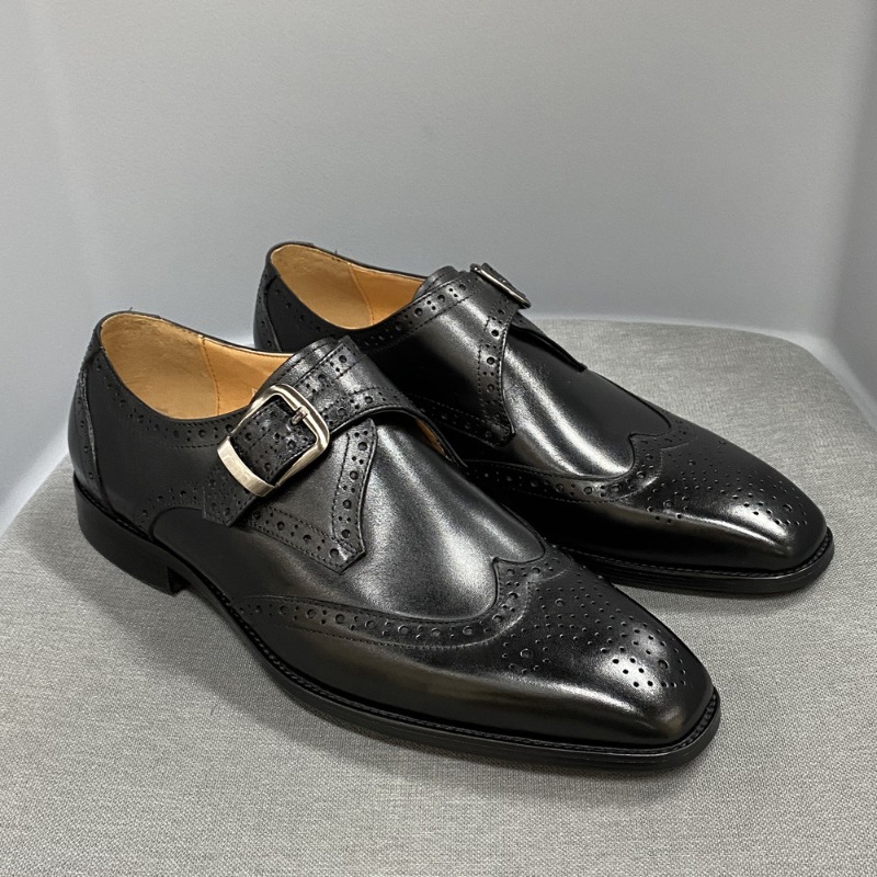 Men'S Formal Party Wear Shoes - Sapatos casuais masculinos escultura de couro