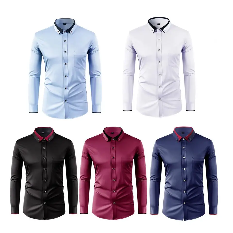 Men Formal Party Wear Shirt - Nova Camisa Masculina de Moda Casual