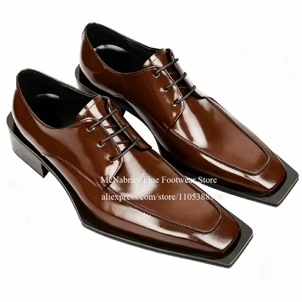 Men'S Formal Party Wear Shoes - Sapatos Sociais de Couro com Tachas,
