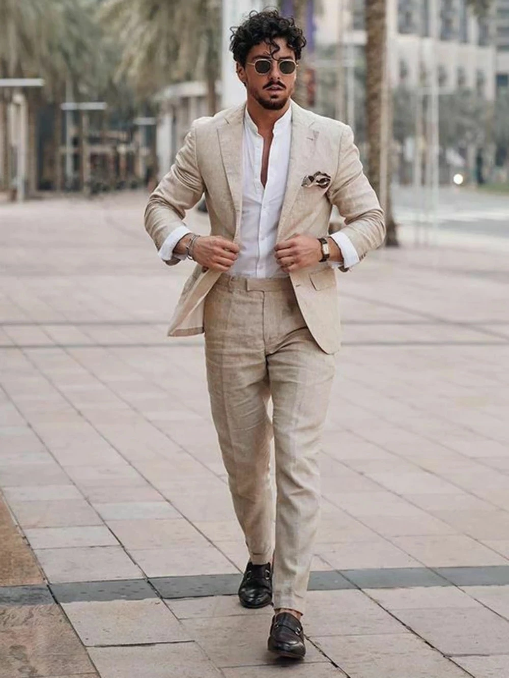 Ternos de Linho Masculinos par - Men Formal Wear Pants avaliação e preço