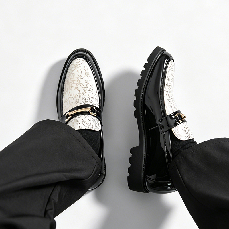 Sapatos masculinos de couro en - Men Formal Wear Shoes avaliação e preço