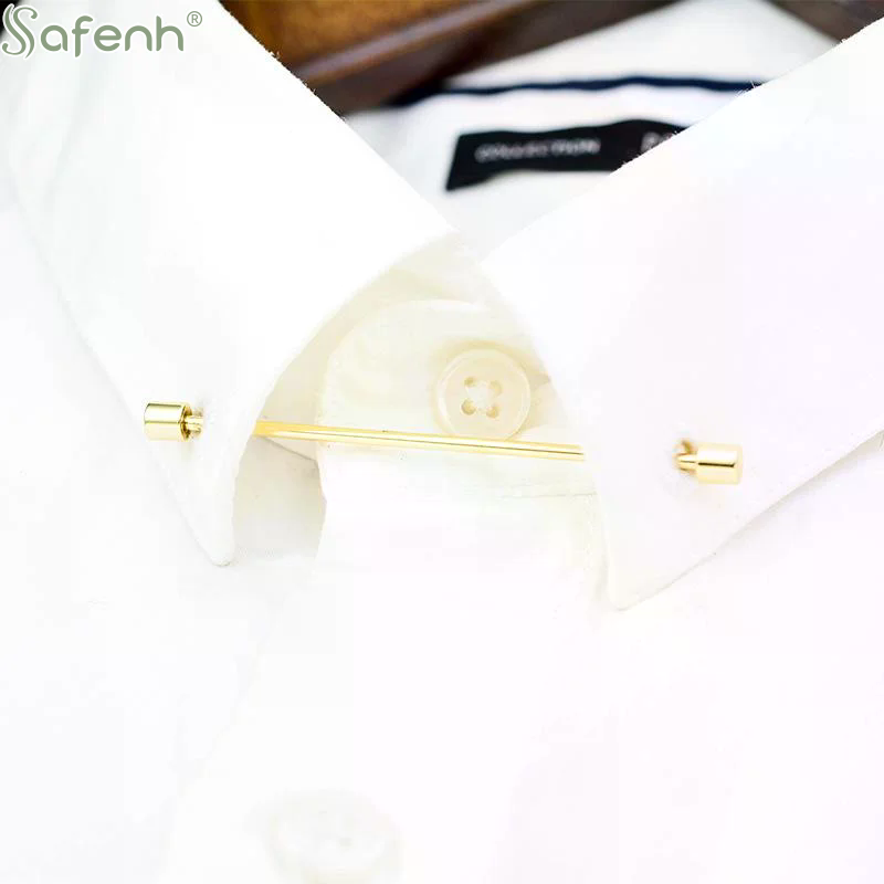 Prendedor de Gravata Masculino - Men Formal Party Wear Shirt avaliação e preço