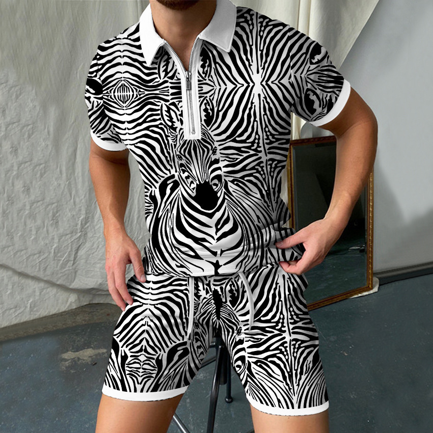 Leopardo dos homens 3D impress - Men'S Formal Beach Wear avaliação e preço