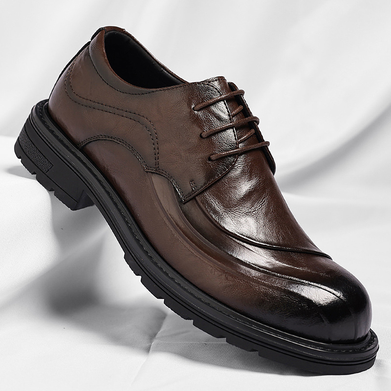 Sapatos de Couro Genuíno Marro - Men'S Formal Party Wear Shoes avaliação e preço