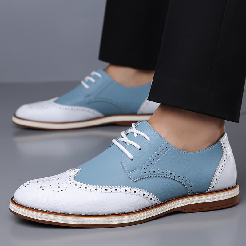 Sapatos Oxford Brogue Masculin - Men Formal Wear Shoes avaliação e preço