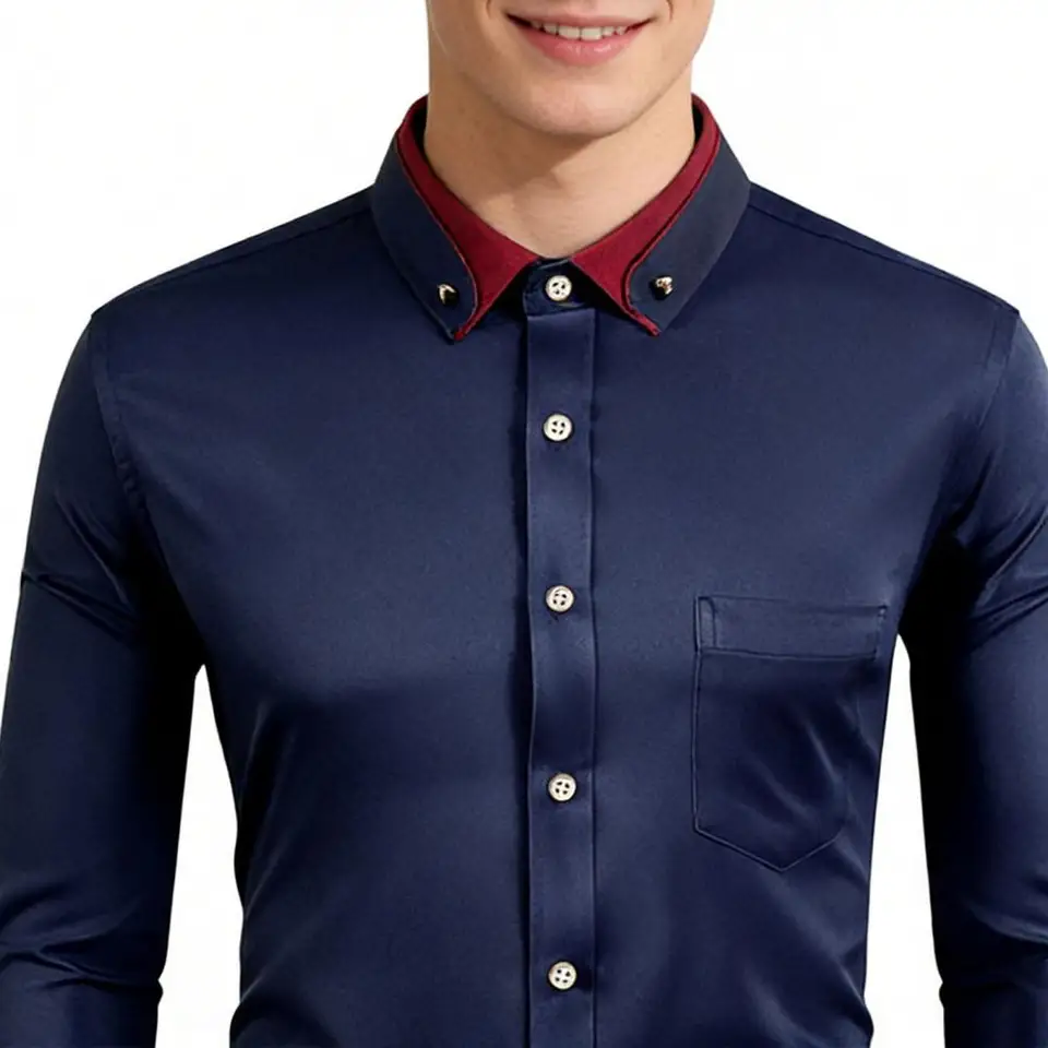 Nova Camisa Masculina de Moda  - Men Formal Party Wear Shirt avaliação e preço