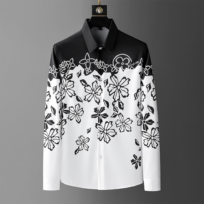 Luxo de alta qualidade dos hom - Men Formal Party Wear Shirt avaliação e preço