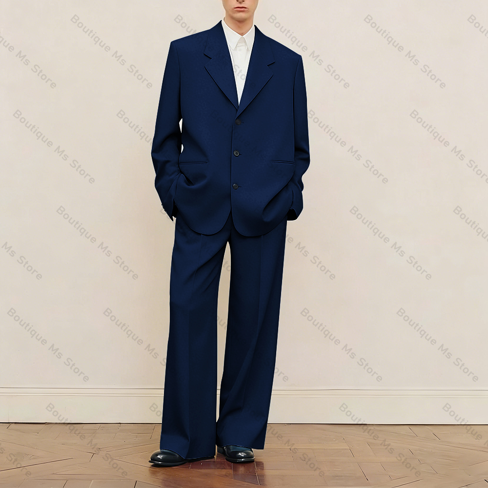Conjunto de terno preto oversi - Men Formal Wear Pants avaliação e preço
