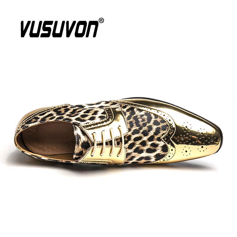 Sapatos masculinos com estampa - Men Formal Wear Shoes avaliação e preço