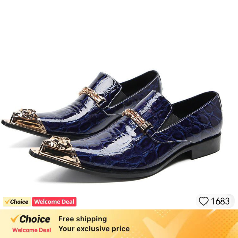 Sapatos de Couro Masculinos co - Men'S Formal Party Wear Shoes avaliação e preço