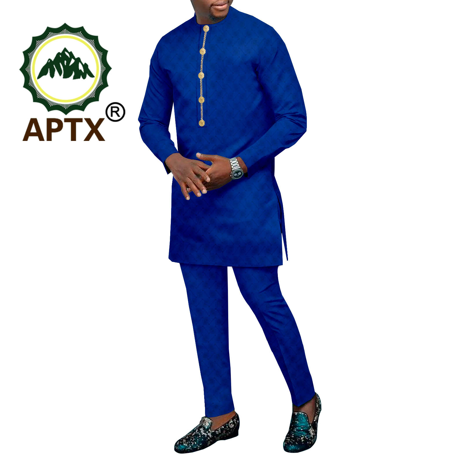 Dashiki impresso camisa longa  - Men Formal Party Wear Shirt avaliação e preço
