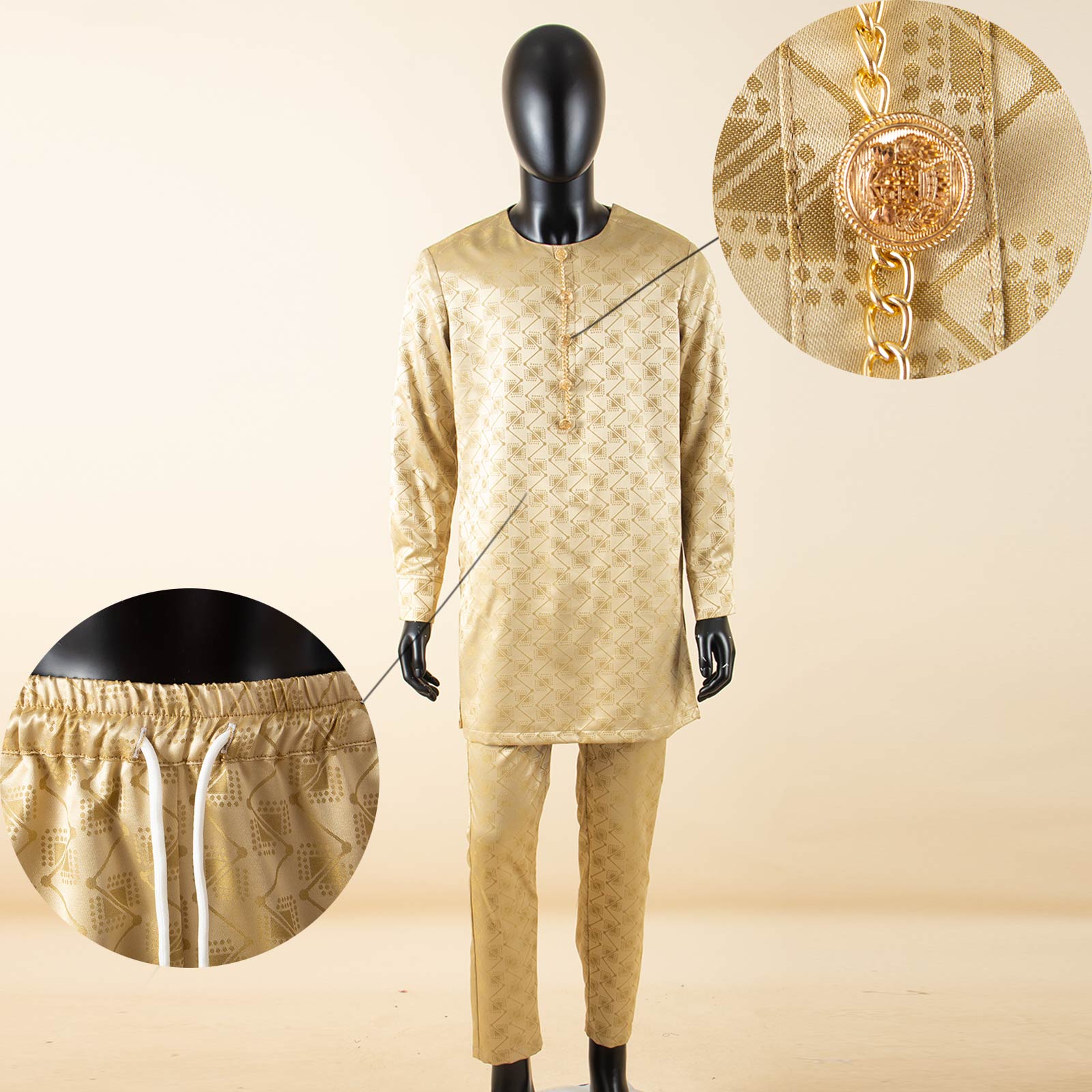 Dashiki impresso camisa longa  - Men Formal Party Wear Shirt avaliação e preço
